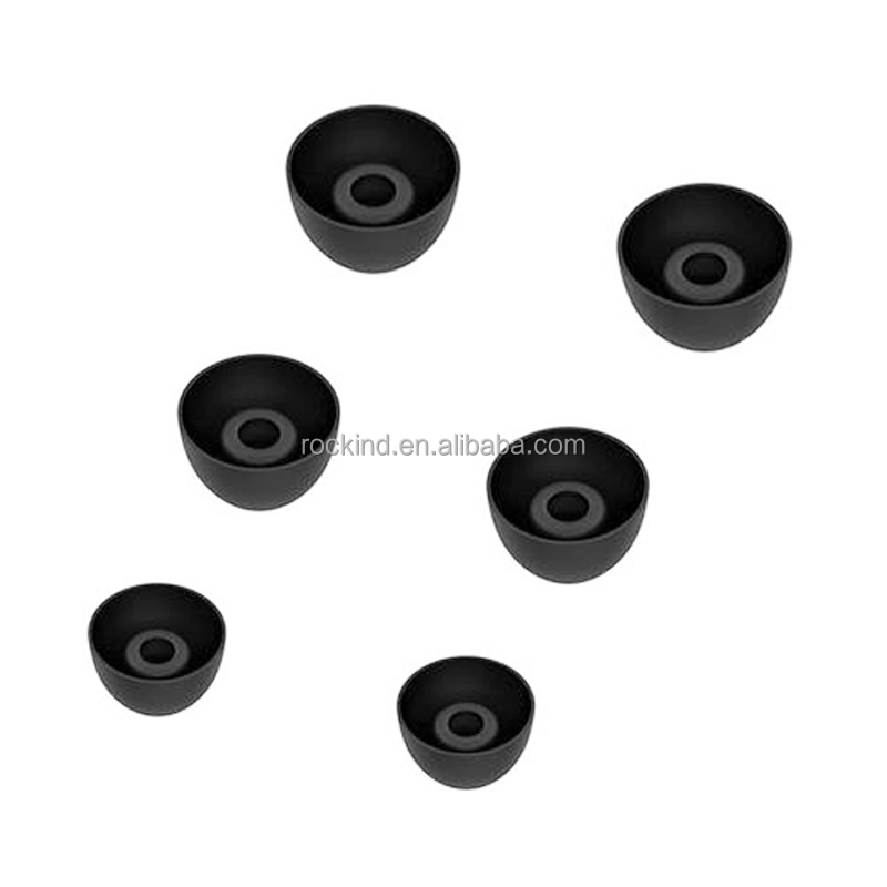 Noir (embouts d'oreille: 6 pcs/set)