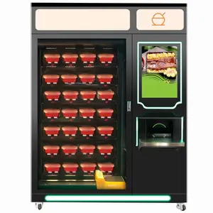Mesin penjual makanan ringan otomatis mesin penjual barang kecil layanan 24 jam dengan dioperasikan koin