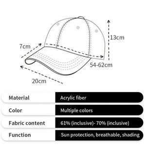 Gorra de Béisbol Bordada en 3D con Diseño Personalizado, para Deportes al Aire Libre y Viajes, en Venta - Product Image 2