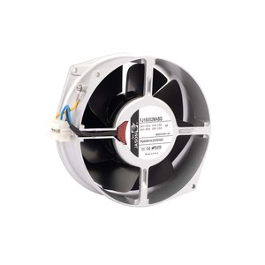 Ventilateur de refroidissement mural axial AC 172 mm 230 V, pales ovales en fonte 172x150x55 mm, débit d'air élevé 271 CFM, double roulement à billes - Product Image 3