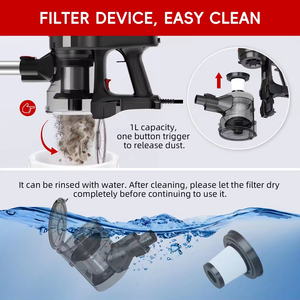 Aspirateur à fil sans sac haute puissance avec fonction de nettoyage à sec pour la maison et la voiture - Product Image 5