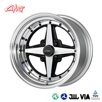 WORK EQUIP 01 Set di 3 Cerchi in Lega di Alluminio Forgiato, Design Classico a 4 Razze per AE86, Civic, Silvia, E30, Auto d'Epoca, VAG