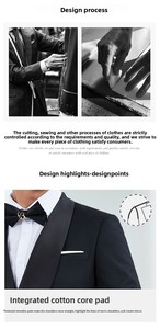 Costume de <span class=keywords><strong>soirée</strong></span> sur mesure à simple boutonnage orné de perles pour <span class=keywords><strong>homme</strong></span> – <span class=keywords><strong>Ensemble</strong></span> de costume de cérémonie haut de gamme sur mesure - Product Image 6