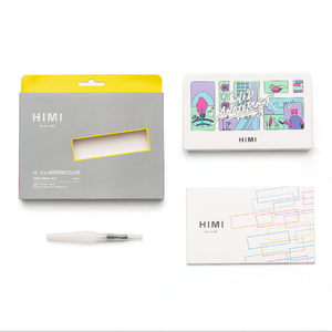 Kit de Acuarelas HIMI MIYA de 24 Colores, Estuche Blanco Lavable, Nuevo, Cuadrado - Product Image 3