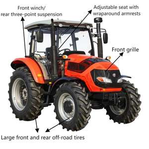 80 PS Allradantrieb Automatischer Traktor Dieselmotor Landwirtschaft liche Traktor pumpe Zahnrad kern komponenten für Ackerland farmen - Product Image 2