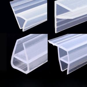 Tira de sellado de pantalla de ducha de <span class=keywords><strong>bañera</strong></span> de PVC sello de plástico de <span class=keywords><strong>goma</strong></span> curvada para recinto de puerta de vidrio de 6/8/10/12mm - Product Image 2