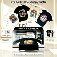 Imprimante DTG à poste de travail unique pour boutique de t-shirts personnalisés, machine d'impression de vêtements entièrement automatique pour commandes quotidiennes