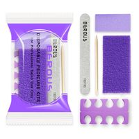 Kit de pédicure professionnel jetable 5-en-1 violet, le plus vendu de 2026