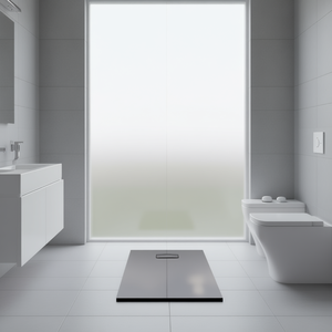 Base de Ducha Rectangular Negra Smc de 35.4 x 35.4 Pulgadas, Lista para Azulejos, Drenaje Central, Instalación en el Suelo, Diseño Minimalista - Product Image 2