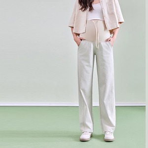 YIYI Nuovi Pantaloni Casual Premaman Primavera Estate a Vita Alta Taglie Forti, Pantaloni Larghi Elasticizzati con Supporto per la <span class=keywords><strong>Gravidanza</strong></span> - Product Image 4