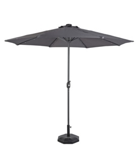 <span class=keywords><strong>Parasol</strong></span> LED solaire en aluminium d'extérieur de 270 cm, <span class=keywords><strong>parasol</strong></span> de jardin, modèle BNS-100307SL - Product Image 1