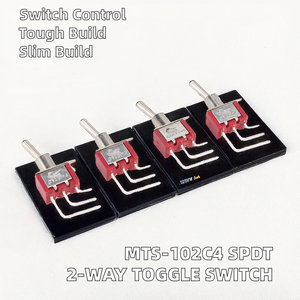 CNLEDA MTS-102C4 2-Way 3Pin PCB Toggle <strong>Switches</strong> Small SPDT Rocker <strong>Switches</strong> with <strong>Foot</strong> Lateral Bending for Electrical Equipment - Product Image 2