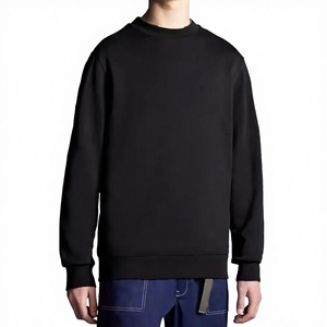 Vente en gros de sweats à capuche et sweat-shirts unisexes à col rond, couleur unie, avec logo personnalisé imprimé, taille plus, hiver, poche, surdimensionnés, 100% polyester - Product Image 3