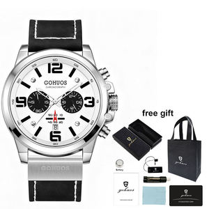 Reloj de Pulsera de Lujo para Hombre Gohuos 6002, Resistente al Agua, Relojes de Cuarzo Originales para Hombre, Reloj para Hombre, Montre Homme, con Caja - Product Image 3