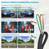 Caméra de recul AHD 1080P compatible avec les autoradios/moniteurs, caméra de recul avant/arrière/côté encastrée pour voitures et SUV