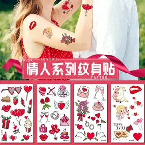 Trang Trí Sinh Nhật Miếng Dán Tùy Chỉnh Ngày Valentine Hình Xăm Tạm Thời Hình Xăm Trẻ Em Để Bán