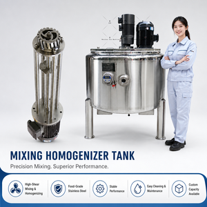 เครื่องผสมแบบโฮโมจีไนเซอร์เกรดอาหาร SS316 สำหรับการแปรรูปผลิตภัณฑ์นม - Product Image 5