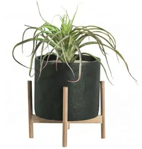 Supporto per piante da vaso moderno Mid Century per supporto per piante da esterno a 3 livelli per interni