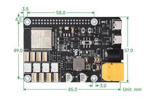ESP32ผู้ผลิตรถยนต์อัจฉริยะบอร์ดขยายมอเตอร์เซอร์โวฮับสำหรับขับรถโดยตรง-ราสเบอร์รี่ <span class=keywords><strong>Pi</strong></span> 5 Mini Car - Product Image 3
