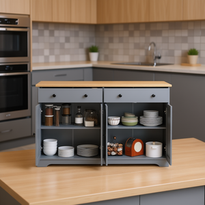Mobile da Cucina Moderno in MDF Multifunzionale con Cassetti e Ante - Product Image 2