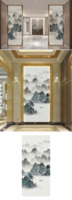 Vidrio Artístico Laminado Sólido Decorativo de Alta Gama, Abstracto, para Hotel, Villa, Oficina, Baño, Dormitorio, Taller, Salón, Fábrica, Personalizable