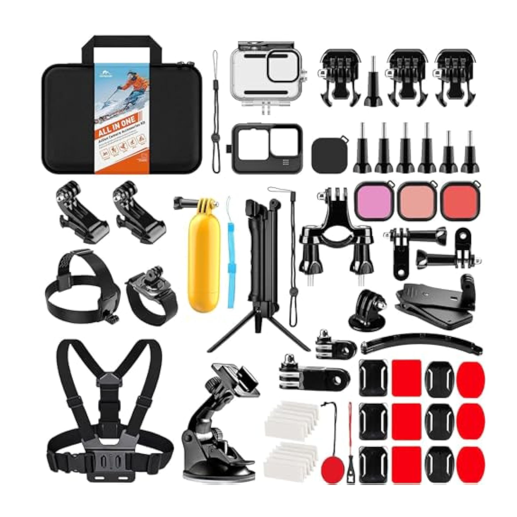 Wholesale 61 in 1 Camera Accessories Kit Sport Action Camera Accessory Set for gopro Hero 13 12 11 10 9 Accessories Set 61 in