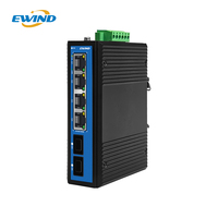 Switch Ethernet Gigabit 1000 Mbps sur rail DIN avec 6 ports SFP Uplink, Switches réseau industriels PoE