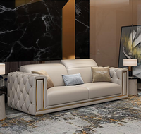 Ensemble de canapés de salon contemporains haut de gamme, canapés Chesterfield modernes et luxueux, design élégant, qualité supérieure, meubles pour la maison