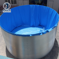 Bassin d'aquaculture circulaire carré JX pour l'élevage de poissons et de crevettes
