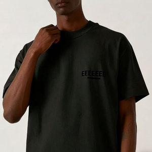 Camisetas de Algodón Grueso de Marca de Moda, Estilo Vintage, para Hombre, Streetwear, Oversize, con Estampado Personalizado - Product Image 2