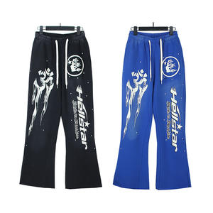 Pantaloni Sportivi Hell Star Versione Premium in Puro Cotone Terry, Pantaloni Dritti Lunghi Casual e Comodi per <span class=keywords><strong>Uomo</strong></span> e Donna, Stile Streetwear Autunnale - Product Image 5