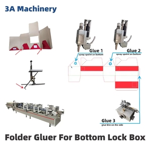 CQT900YG-2 Pre-folded Bottom Lock <b>Box</b> philippines <b>small</b> <b>box</b> gluer machine Pasting Machine for Southeast Asian Packaging Hubs - Product Image 3