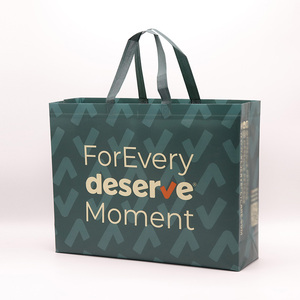 <span class=keywords><strong>TDG</strong></span> BAGS, bolsas de mano reutilizables no tejidas laminadas personalizadas, bolsas de compras promocionales con sellado térmico, patrón de letras, regalo de comestibles de 30-50cm - Product Image 3