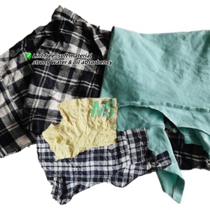 Camisetas ecológicas de algodón 100%, trapos de limpieza industriales para limpiar ropa recuperada, reciclaje en residuos textiles verdes ordenados - Product Image 4