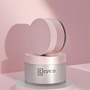 Envase de plástico PET transparente de pared gruesa para cosméticos, bálsamo corporal y polvos, de 1oz, 2oz, 4oz, 5oz, 6oz, 8oz, con tapas rosas mate. - Product Image 1