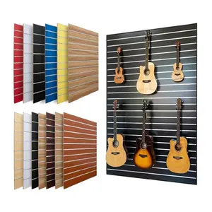 Ván Ép Gỗ <span class=keywords><strong>Mdf</strong></span> Tấm Slat Wall Tấm Slat Tường Có Rãnh Melamine Rãnh <span class=keywords><strong>MDF</strong></span> 15Mm 16Mm 18Mm Đã Chèn Kim Loại - Product Image 6