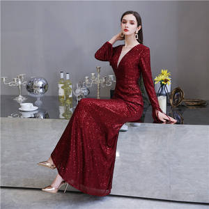 Vestido elegante de cobertura completa de boda para invitados, elegante vestido de noche de cristal para graduación, venta al por mayor, 15, <span class=keywords><strong>2023</strong></span> - Product Image 1