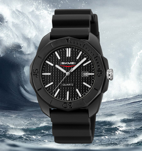 Montre de sport étanche SKMEI 2393, multifonctionnelle, <span class=keywords><strong>mouvement</strong></span> à quartz de luxe, acier inoxydable - Product Image 1