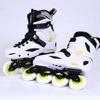 Patins à roulettes en ligne personnalisés à 4 roues pour adultes, niveau professionnel, chaussures de freestyle avec matériaux PU, aluminium et EVA