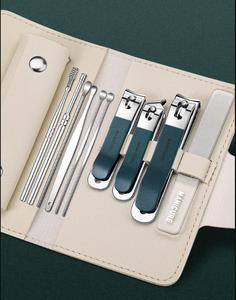 4 pcs 10pcs chuyên nghiệp thép không gỉ Nail Clipper <span class=keywords><strong>Set</strong></span> Nail công cụ làm móng tay móng chân Nail Cutter Kit làm móng tay Kit với PU trường hợp - Product Image 2