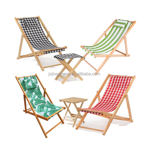 Tumbona plegable de madera maciza, silla de playa impresa con logotipo personalizado para cubierta de piscina, portátil de ocio y para hoteles y parques - Product Image 5