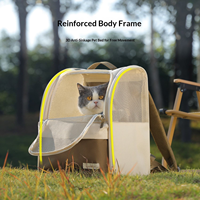 Sac à dos de transport pour animaux de compagnie Wakytu UK, respirant, en polyester, à double épaule, pour chiens et chats, pliable, portable, grande capacité, pour l'extérieur