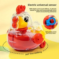 Jouet à bascule électrique en plastique pour enfants, unisexe, petit animal, avec musique et lumières, design mignon de lapin pour bébé