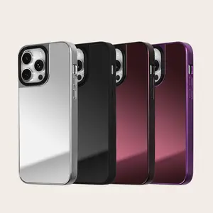 High Quality Drop Protection Luxury Anti Scratch Mirror Finish TPU PC Custom Mirror Phone Case