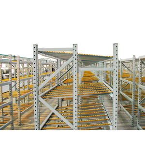 Étagères d'usine à charge moyenne AOCHEN | Supports logistiques de stockage pliables | Supports en acier portables à flux de palettes par gravité - Product Image 4