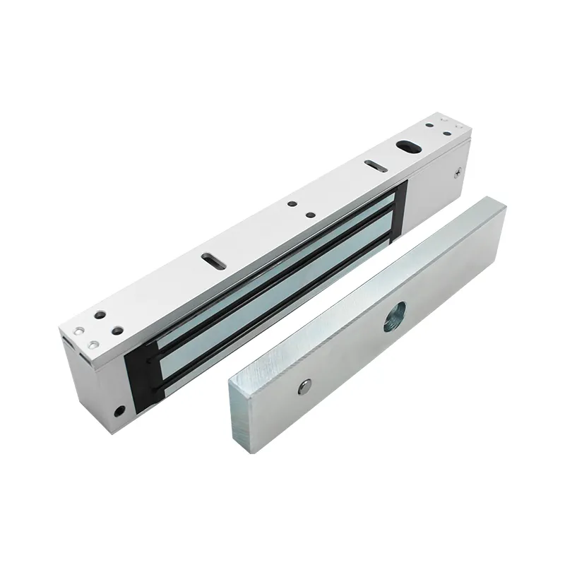 Sistema de Control de Acceso de puerta única, cerradura magnética eléctrica de 12v, cerradura electromagnética de 280kg (600lb) de fuerza de retención