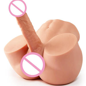 Jouet sexuel masculin de masturbation en silicone <span class=keywords><strong>TPE</strong></span> réaliste 3D, modèle 'Big Butt Trophy', avec vibrations, sons et ventouse, et 'Aircraft Cup' - Product Image 1