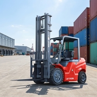 Forklift Pengangkat Barang Berat Elektrik Liftron CPD35 untuk Pengangkutan Inventaris Gudang