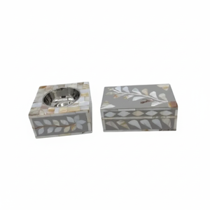 Juego de Bakhoor árabe de lujo, bandejas de madera con incrustaciones de perlas madre Premium para incienso/quemador/Mubkhar, precio bajo, incluido Jazmín de pino - Product Image 1