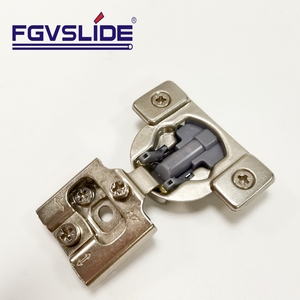 FGVSLIDE 1/2 "Bisagras de cierre suave 3D Ajustable EE. UU. Mini Bisagra Marco frontal Bisagra de gabinete - Product Image 2